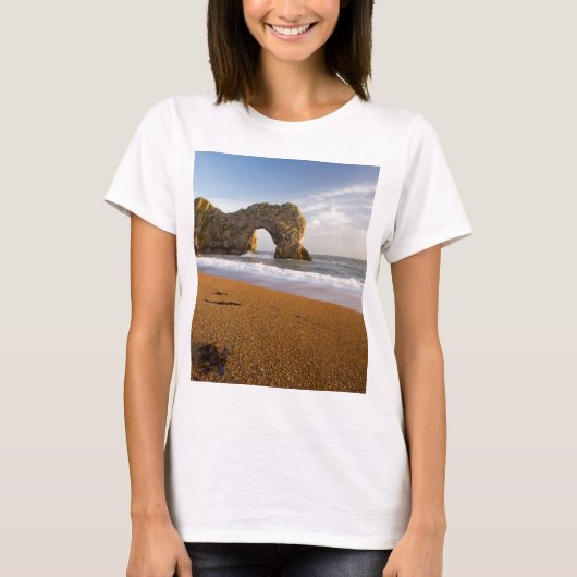 Durdle Tür-Felsen-Bogen Dorset England T-Shirt (Vorderseite)