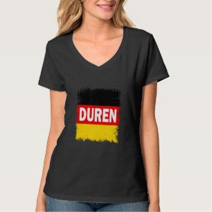 Duren Deutschland mit deutscher Flagge T-Shirt