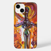 DURENDAL EPIC SWORD Red Yellow Fantasy Case-Mate iPhone Hülle (Rückseite)