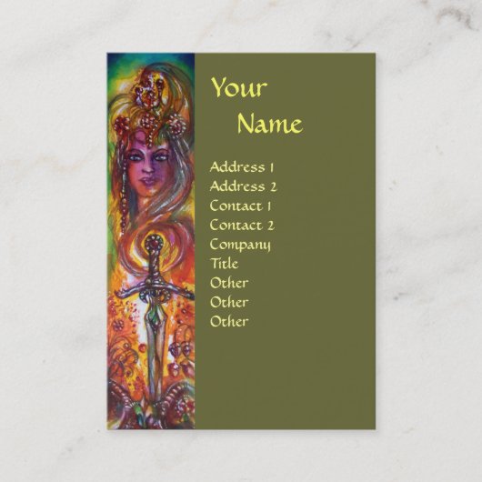 DURENDAL , ROMANTISCHES SCHWERT UND DAS ANGEL-MONO VISITENKARTE (Vorderseite)