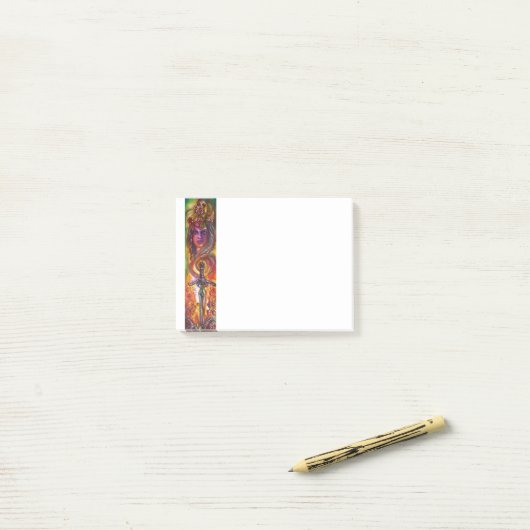 DURENDAL , ROMANTISCHES SCHWERT UND DAS ANGEL POST-IT KLEBEZETTEL (Auf Schreibtisch)