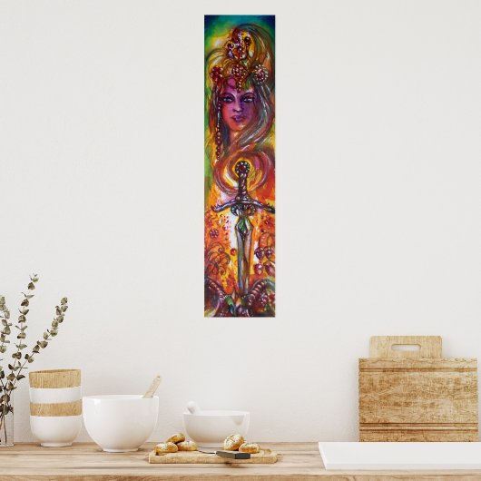 DURENDAL , ROMANTISCHES SCHWERT UND DAS ANGEL POSTER (Küche)