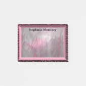 Durenfield Petal Elegant Monogram Post-it Klebezettel (Vorderseite)