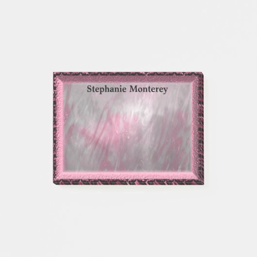 Durenfield Petal Elegant Monogram Post-it Klebezettel (Vorderseite)