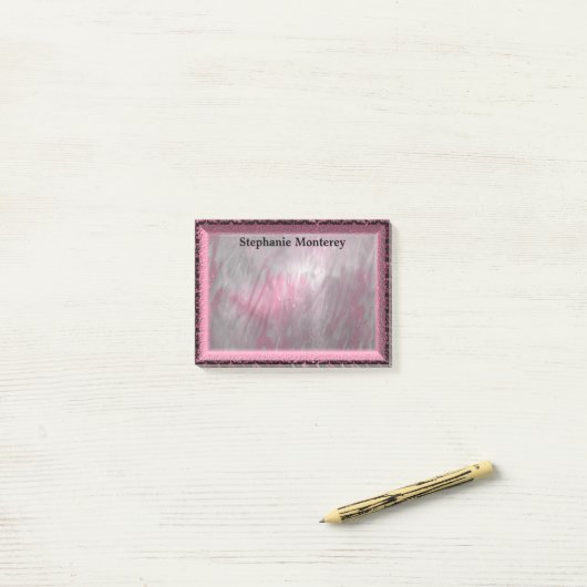 Durenfield Petal Elegant Monogram Post-it Klebezettel (Auf Schreibtisch)