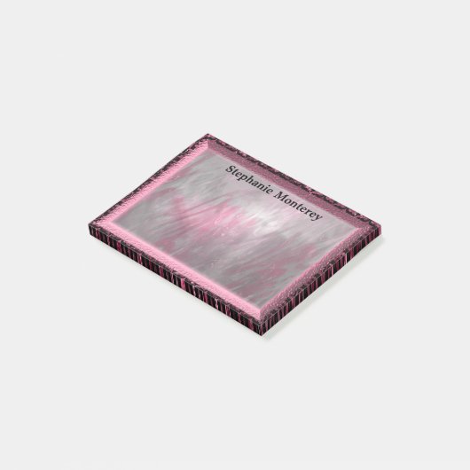 Durenfield Petal Elegant Monogram Post-it Klebezettel (angewinkelt)