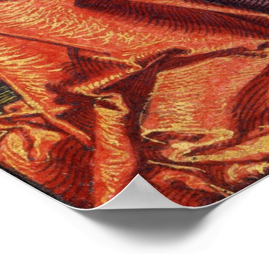 Dürer - das Tragen des Kreuzes Poster (Ecke)