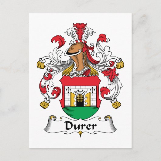Durer Familienwappen Postkarte (Vorderseite)
