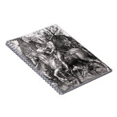 Durer Knight Death and Devil Notebook Notizblock (Rechte Seite)