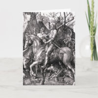 Durer Knight Death und Devil Grußkarte