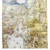Durer Madonna mit den vielen Tieren Duschvorhang (Vorderseite)