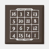Durer Magic Square Math Nerd Magnet (Vorne)