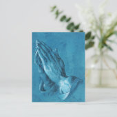 Durer Praying Hands Postcard Postkarte (Stehend Vorderseite)