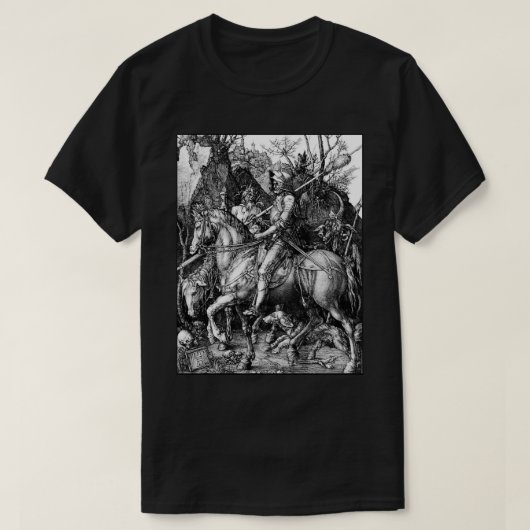 DURER The Knight Death and the Devil Albrecht Dure T-Shirt (Design vorne)