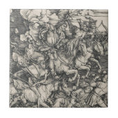 Durer vier Reiter der Apokalypse Fliese (Vorderseite)