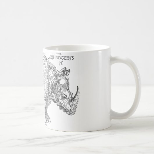 Dürers Nashorn Kaffeetasse (Rechts)