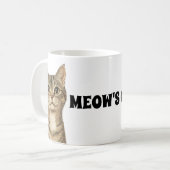 Dürers Tabby-Schätze: Meow-Cup 1 Kaffeetasse (Vorderseite Links)
