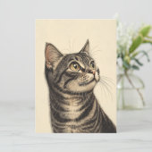 Dürer's Tabby Treasures1 Einladung (Stehend Vorderseite)