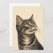 Dürer's Tabby Treasures1 Einladung (Vorne/Hinten)