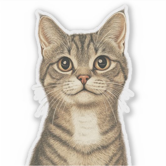 Dürer's Tabby Treasures 2 Aufkleber (Vorderseite)