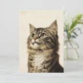 Dürer's Tabby Treasures 3 Einladung (Stehend Vorderseite)