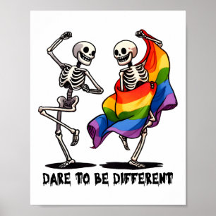 Dürfen Sie andere tanzende Skelette sein LGbt Stol Poster