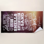 Dürfen Sie immer Muscheln in Ihrem Pocket haben? Strandtuch (Vorderseite)