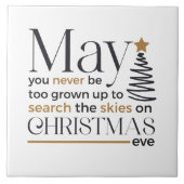 Dürfen Sie nie zu erwachsen sein in Word Art Fliese (Vorderseite)