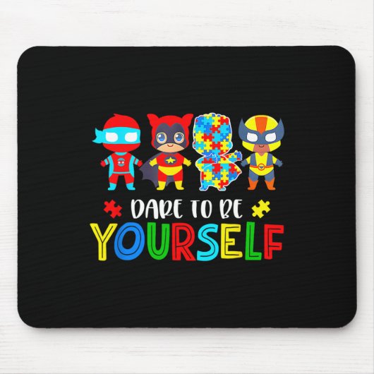 Dürfen Sie selbst Autismus-Bewusstsein. Mousepad (Vorne)