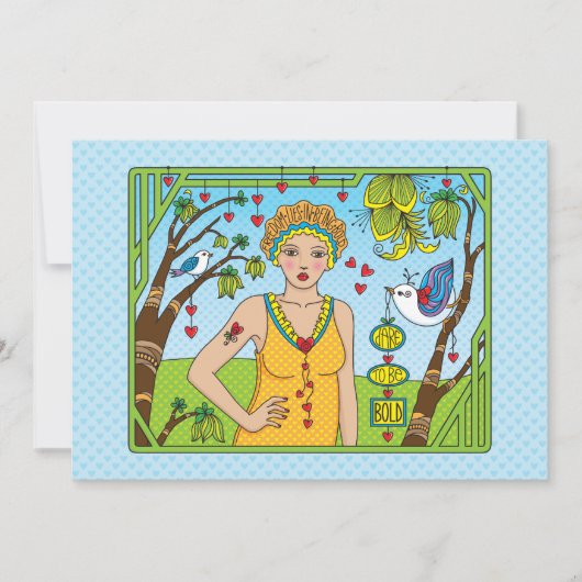 Dürfen Sie sich anders_flache Karte 7" x 5" (Vorderseite)