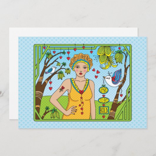 Dürfen Sie sich anders_flache Karte 7" x 5" (Vorne/Hinten)