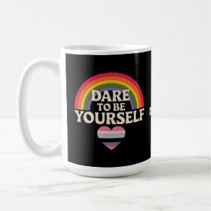 Dürfen Sie sich selbst Autismus Bewusstsein Rainbo Kaffeetasse