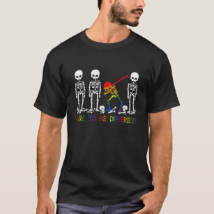 Dürfen Sie sich von den farbenfrohen Skeleton Funn T-Shirt