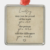 Dürfen Sie stolz auf die Arbeit sein, die Sie dank Ornament Aus Metall (Vorne)