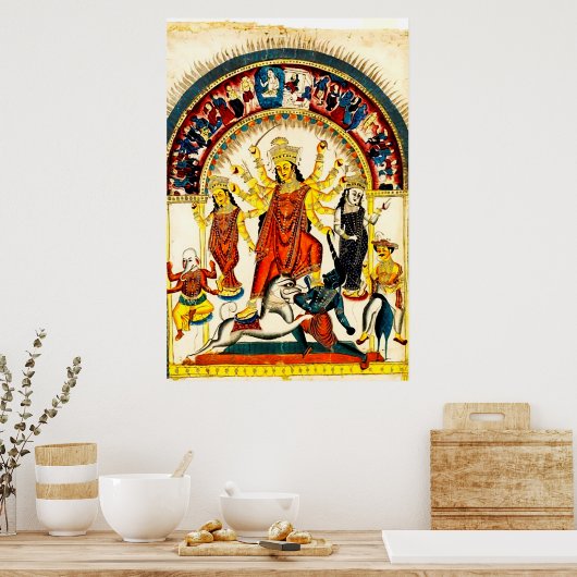 Durga, der Zerstörer von Evils Poster (Küche)