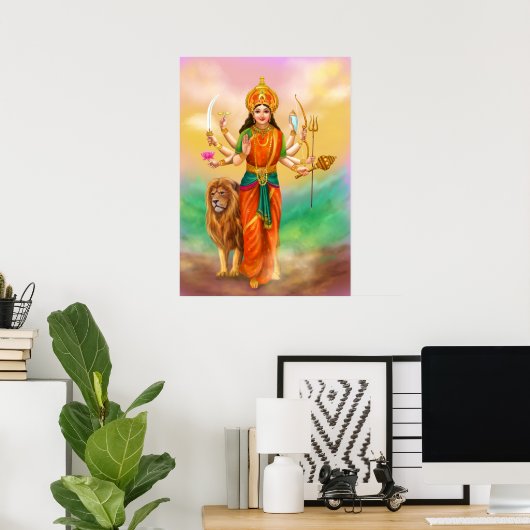 Durga Goddess Poster (Heimbüro)