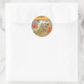 Durga kämpft gegen die Daitya Raja Runder Aufkleber (Tasche)