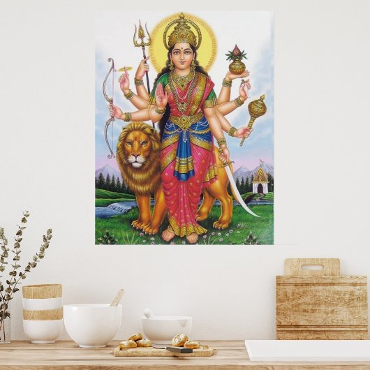 Durga Ma Poster (Küche)