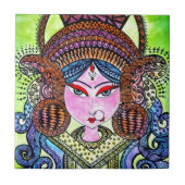 Durga Maa Fliese (Vorderseite)