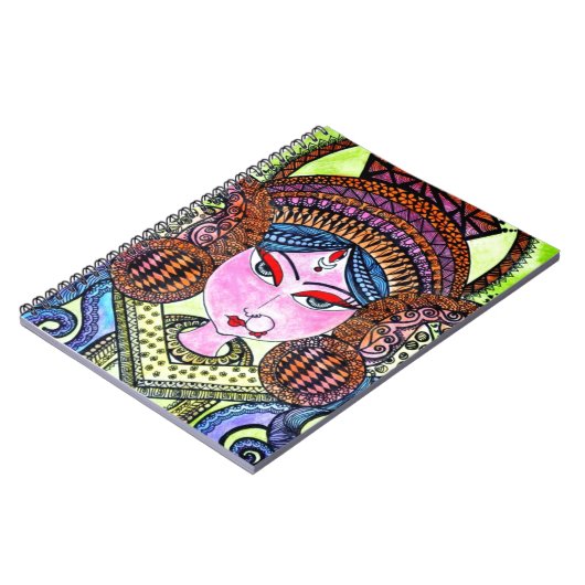 Durga Maa Notizblock (Linke Seite)
