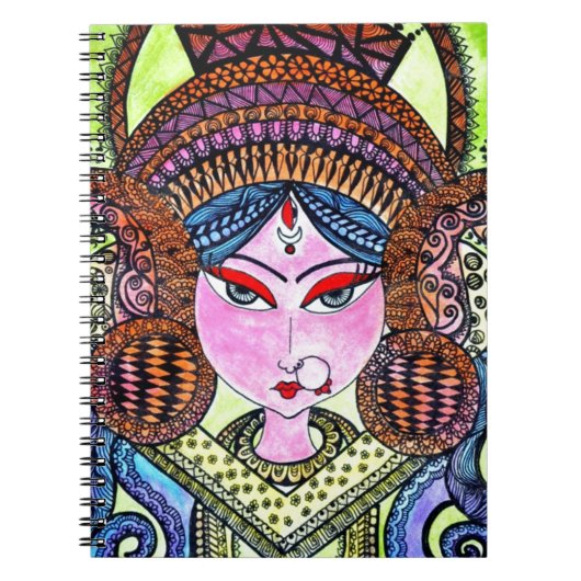Durga Maa Notizblock (Vorderseite)