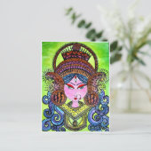 Durga Maa Postkarte (Stehend Vorderseite)
