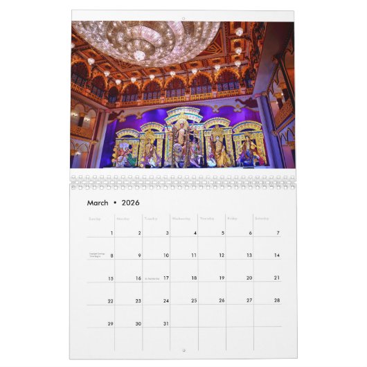 Durga Puja Kalender (Mär 2026)