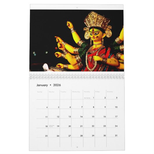 Durga Puja Kalender (Jan 2026)