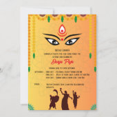 Durga Puja Navratri Bengali Einladung (Vorderseite)