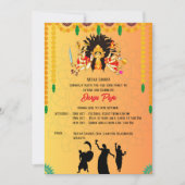 Durga Puja Navratri Bengali Einladung (Vorderseite)