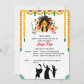 Durga Puja Navratri Bengali Einladung (Vorderseite)