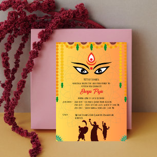 Durga Puja Navratri Bengali Einladung