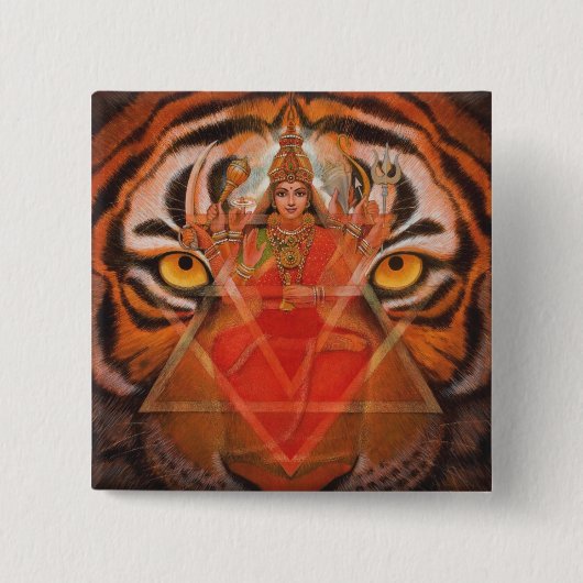 Durga u. Tiger Button (Vorderseite)