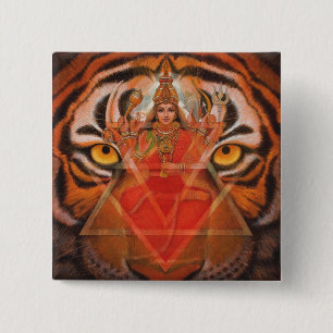 Durga u. Tiger Button